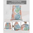thumbnail image 7 of Ocean Coral Pillow Covers King Size 2 Pack, Orange Red Green Turquoise Plant Branch Soft Bed Throw Pillowcases Breathable Cooling Long Lumbar Body Pillow Sham Cover for Bed Sofa 20''x36'', 7 of 7