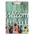 thumbnail image 2 of FMSHPON Birdhouses Clipboard Hardboard Wood Nursing Clip Board and Pull for Standard A4 Letter 13x9 inches, 2 of 8