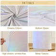 thumbnail image 6 of 6FT/6.6FT/7.2FT  Wedding Arch Stand Round Top and Half Moon, Backdrop Stand Arch Gold Colorful Elastic Shiny, Decorative Arches for Party, Wedding, Baby Shower, Banquet, 6 of 9