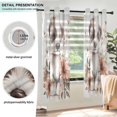 thumbnail image 3 of Yayeee Window Curtains Light Filtering 63"x42" Grommet Panel Pair Home Living Room Decor, Dog Pink Flower, 3 of 7