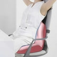 thumbnail image 5 of Bxaolu Ergonomic Seat Cushion for Office Chair, Car Seat, Gaming Chair, Dining Chairs, Back Support Integrated&nbsp;Seat Cushions for Long Seat, Pink, 5 of 5