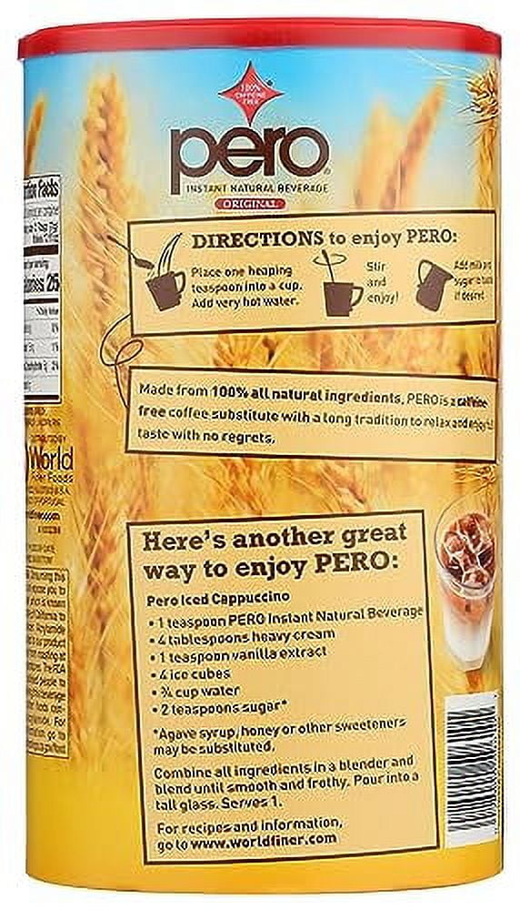 Pero Instant Natural Beverage, 7-Ounce Canisters (Pack of 2)