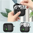 thumbnail image 2 of Allytechgroup for Apple AirPods 3rd Gen (2021) Case Cover, Silicone Case with Keychain Compatible with Magsafe Shockproof Full Body Cover for AirPods 3rd Gen (2021) for Women Men, Mint, 2 of 7