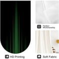 thumbnail image 2 of Green and Black Kitchen Window Curtains 27.5 x 36 Inch Small Short Mini Cafe Rod Pocket Gothic Goth Ombre Dark Cool Anime Living Bedroom Room Home Treatment Set of 2 Curtain Panels Drapes Tiers, 2 of 6