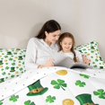 thumbnail image 4 of Feelyou St. Patrick's Day Twin Bedding Sets 7pcs, Gold Coin Shamrock Bedding Comforter Set, 4 of 8