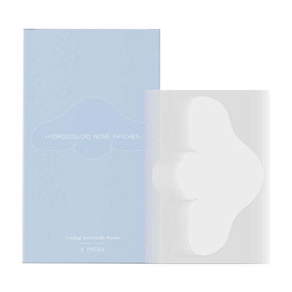 Nose Plaster, 2026 Blackhead Remover Stripes, Hydrocolloid Plaster for Deep Cleansing, Deep Cleansing, Reduces and Frees Pores, Absorbs Sebum, All Skin Types