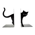 thumbnail image 1 of Figura decorativa de gato sujetalibros, escultura de gato negro, tope para libros pesados. B, 1 of 8
