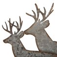 thumbnail image 3 of Decoración de mesa con diseño de reno navideño Glitzhome, 32,5 cm, metal, 3 of 12