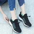 thumbnail image 6 of OHGOD Womens Sneakers, Ladies Sneakers, Woman's Sneakers, Women’s Air Cushion Flyknit Slip-On Sneakers - Stylish and Comfortable Casual Shoes - Navy - 8, 6 of 8