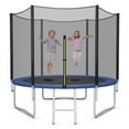 thumbnail image 1 of Gymax Trampoline d'Extérieur de 8 Pi, Ensemble de Saut avec Filet de Sécurité à Fermeture et Échelle, 1 of 8