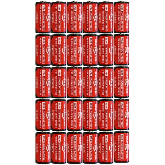 5 X Surefire 6 Pack 123A Lithium Batteries