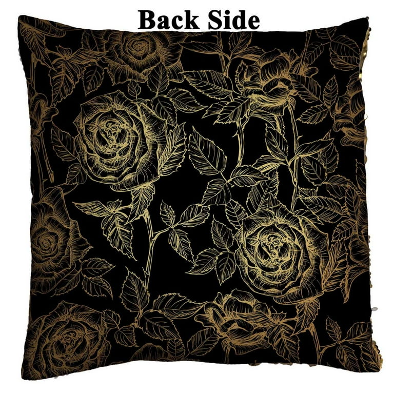 Black and hot sale rose gold cushions