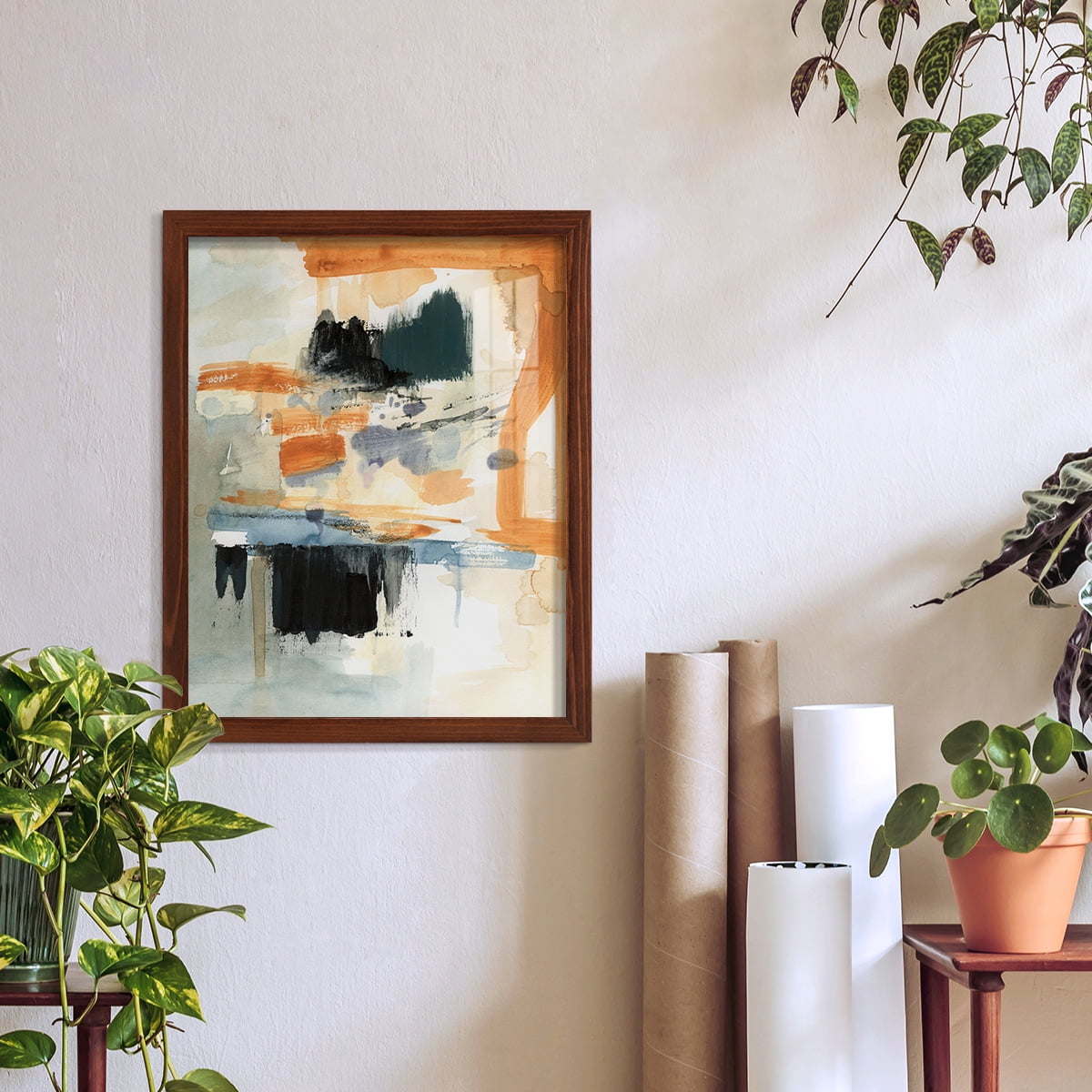 Seria II - Framed Print w/glass - Chestnut