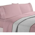 thumbnail image 2 of Elegant Comfort 4-Piece Quilted Bed Sheet Set - Gift Box - 1500 Series Softness - Wrinkle Resistant - All Around Elastic Fitted Sheet, Deep Pocket, Full, Dusty Rose, 2 of 6
