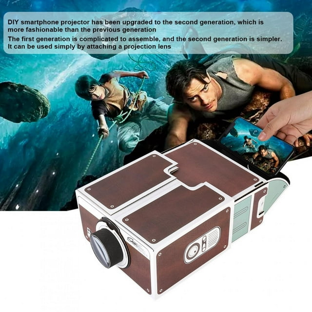 Dioche DIY Projector, Second-generation Projector, For Mobile Phone Cinema Home Theater Smart Phone