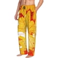 thumbnail image 6 of Sikiie Autumn Maple Leaves Pajama Pants Men, PJ Bottoms, Sleep & Lounge Pants-X-Large, 6 of 6