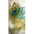 thumbnail image 2 of Greene, Taylor 18x32 Black Ornate Wood Framed with Double Matting Museum Art Print Titled - PEACOCK FEATHER 2, 2 of 4