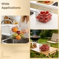 thumbnail image 5 of 304 Stainless Steel Wire Mesh Colander, Square Fruit Basket for Countertop Storage, 5.1-Inch Ventilated Drain Basket for Vegetable Organizer, 5 of 6