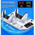 thumbnail image 5 of Ps5 Stand With Cooling Fan And Dual Ps5 Controller Charging Station For Ps5 Console, Ps5 Cooling Stand With Headset Holder,13 Game Slots And 3 Levels, 5 of 5