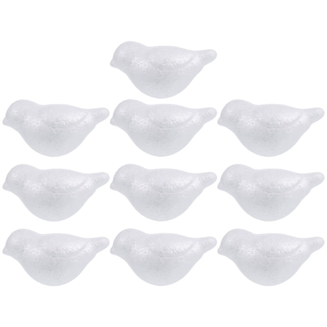 EeaseMX 12 piezas de espumas para manualidades y artes para niños, moldes para pájaros, juguetes para pintar, decoración DIY