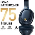 thumbnail image 4 of AI E700 Hybrid Active Noise Cancelling Headphones, Bluetooth Over Ear, Wireless Hi-Res Audio with LDAC & aptX Low Latency for Airplane Travel & Home TV, AI Translation & Custom EQ via APP, Blue, 4 of 4