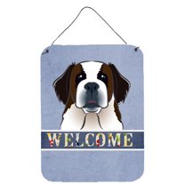 Saint Bernard Welcome Wall or Door Hanging Prints
