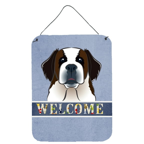 Saint Bernard Welcome Wall or Door Hanging Prints