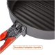 thumbnail image 2 of Wok Pan Frying Pan Arce Fire Gold Line Recubrimiento de teflón Pan antiadherente para acampar Hiking Vision, 2 of 5