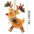 thumbnail image 2 of Dried Orange Slice Christmas Ornament Animal Shaped Natural Hanging Tree Decor Design G, 2 of 7