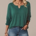 thumbnail image 7 of Godom Women's 2025 Fashion Tops 3/4 Length Sleeve Business Casual Blouses Summer Tees Shirts, 7 of 7