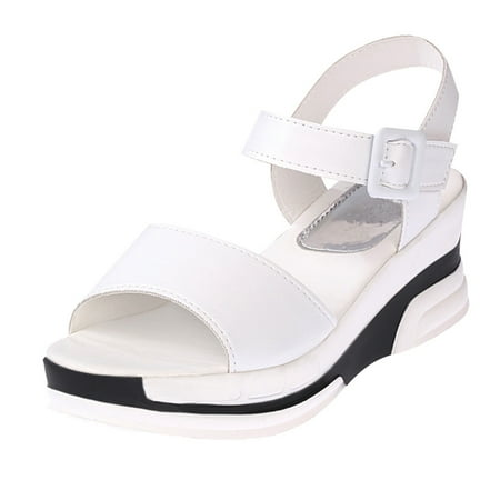 

Summer Sandals With Flat-Bottomed Muffin And Platform Women s Sandals