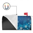 thumbnail image 2 of Blue Starry Sky and White Snowflakes Mailbox Covers Magnetic Letter Box Wrap Standard Size 21x18 Inch Mailbox Decor Post Letter Box Decoration for Outdoor Garden Yard, 2 of 5