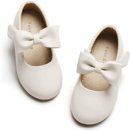 

Toddler Flower Girl Dress Shoes - Girl Ballet Flats Party School Shoes Wedding