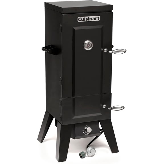 Cuisinart 36” Vertical Propane Smoker, 4 Removable Racks, Spacious BBQ Smoker with Wood and Water Trays