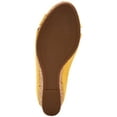 thumbnail image 4 of CHARTER CLUB Womens Yellow 1/2" Platform Crisscross Strap Comfort Toniie Round Toe Wedge Slip On Sandals 10 M, 4 of 4