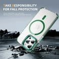 thumbnail image 2 of ELEHOLD for iPhone 16 Pro Max Case,Magnetic Compatible with Mag Safe Accessory Slim Thin Kickstand Shockproof Transparent Bumper Cover Non-Yellowing Shock-Absorbent Case for iPhone 16 Pro Max,Green, 2 of 8