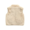 thumbnail image 6 of Toddler Baby Girl Sleeveless Fleece Vest Waistcoat Kid Zipper Plush Outerwear Pocket Winter Clothes, 6 of 7