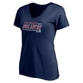 thumbnail image 2 of Women's Navy Colorado Avalanche Mascot In Bounds V-Neck T-Shirt, 2 of 3