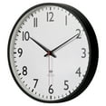 thumbnail image 3 of Mainstays 11.5” Quartz Black & White Schoolhouse Wall Clock with Red Second Hand, 3 of 7
