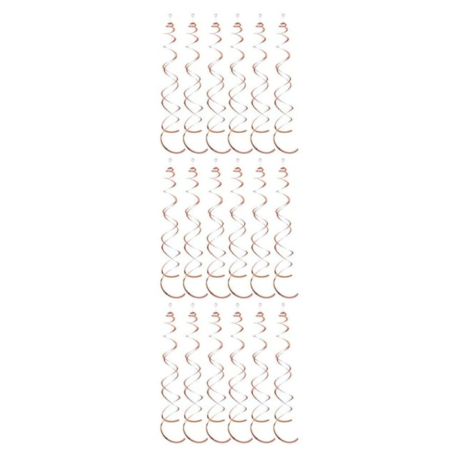 ZheElen 6piece Swirl Pendant For Graduation Celebration Exquisite Craft Wide Application PVC Birthday Star Spiral Pendant TYPE2 NO2