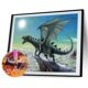 thumbnail image 2 of DIY Kits de pintura de diamantes Tortuga marina/Dragón Taladro redondo completo Decoración de diamantes de imitación Likrtyny Arte deco, 2 of 9