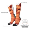 thumbnail image 4 of Sigee Cozy Knitting Llama for Socks for Men Women Socks Stocking Compression Socks, 4 of 6