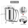thumbnail image 5 of Yilush Fit for Stainless Steel Batter Dispenser 800ml - Reusable Food Grade Pourer for Pancakes, Waffles, Cupcakes - Easy Release Kitchen Tool, 5 of 6