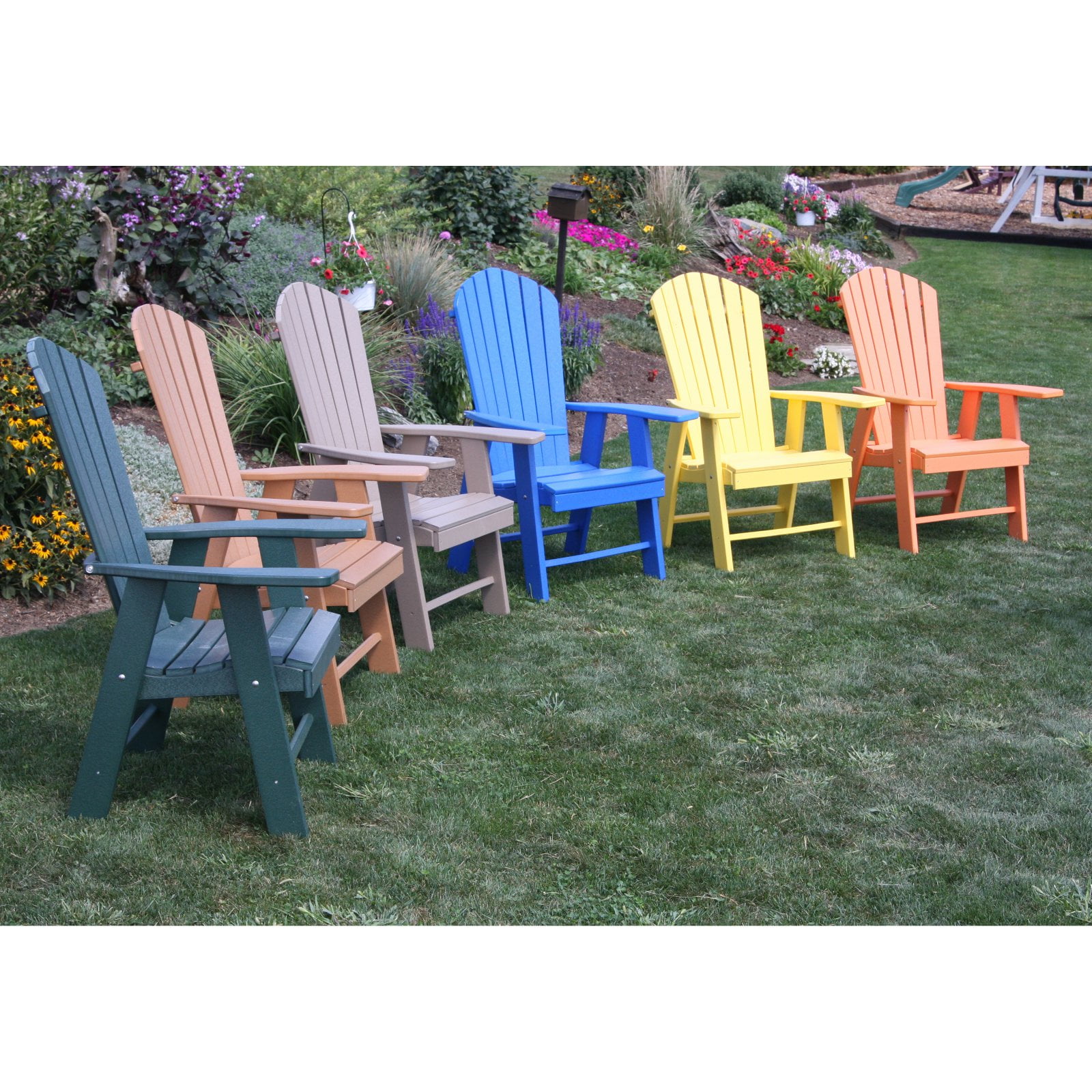 A & L Furniture Recycled Plastic High Seat Adirondack Chair by A and L Furniture Co