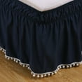 thumbnail image 4 of Yrmaups Bed Skirt with Elastic Pleated Design, Non Slip Mattress Cover Wrap, Drooping Bed Skirt for Home Hotel, 360 Degree Coverage Hides Bed Frame, Machine Washable Polyester Fabric, Fits 15-30cm, 4 of 6