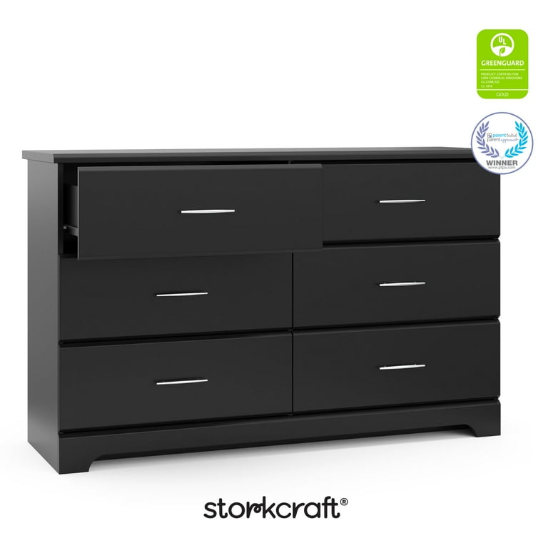【美品！】Drawer ドゥロワー　アストラカンファーブルゾン　ブラック Storkcraft® Calabasas™ 6 Drawer Dresser | Storkcraft