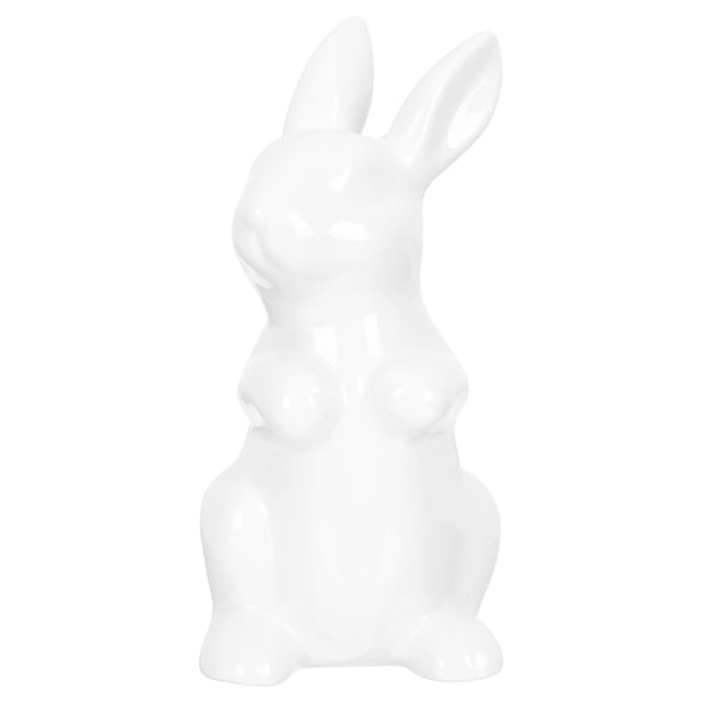CIMAXIC Easter Exquisite Rabbit Statue Desktop Adornment Ceramic Rabbit Easter Adornment,3.94"X1.97"X1.97"
