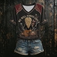thumbnail image 2 of bravefron Vintage Country Music T Shirt for Women Men, Dolly Inspired Fan Graphic Tee, Retro Western Short Sleeve Shirt, Classic Nashville Style Casual Top, Music Lover Gift Apparel, 2 of 5