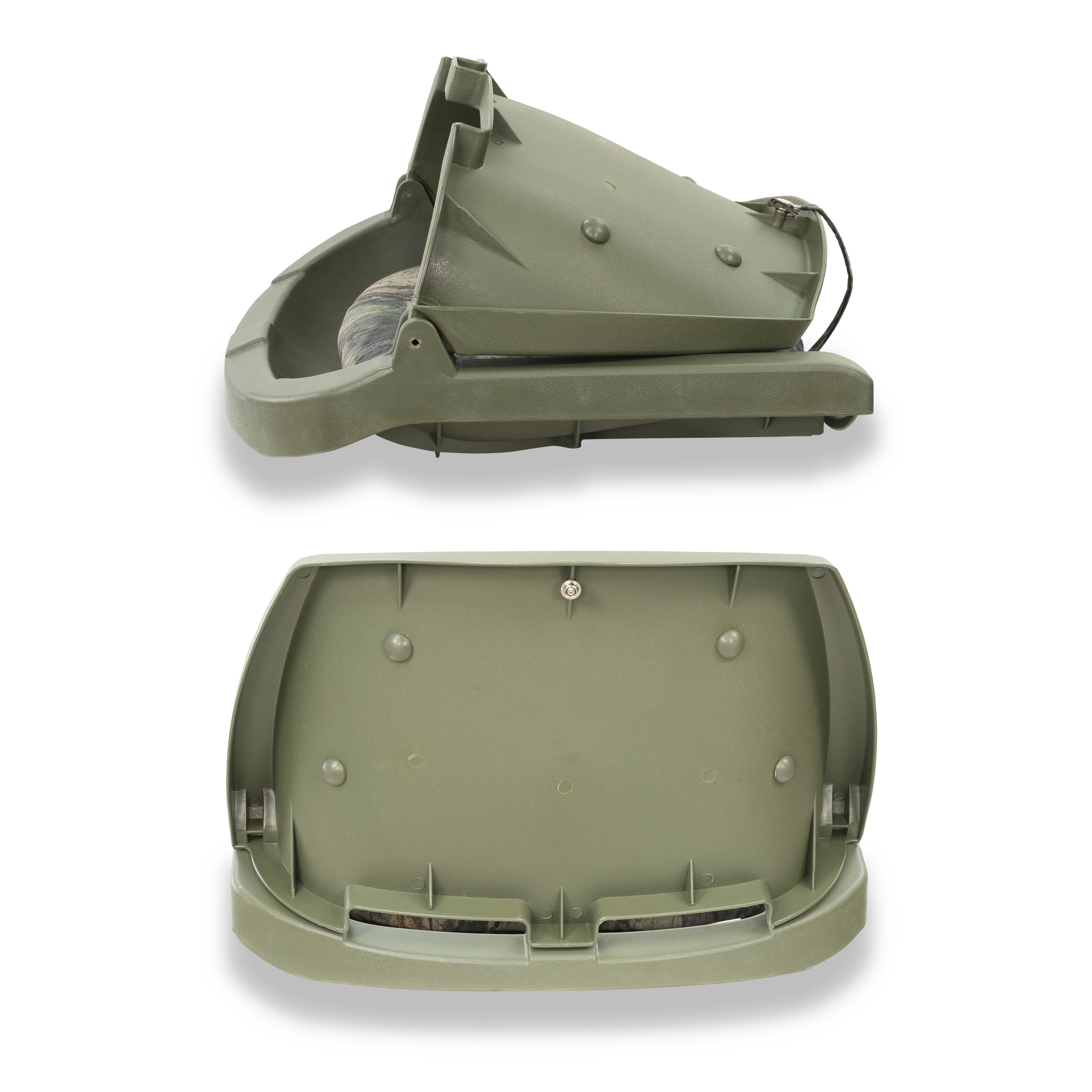 (2 pack) Springfield Marine Traveler Folding Fishing Boat Seat - Mossy Oak Duck Blind - 20"