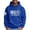 Blue, variant on Mens Hoodies Fleece American Hoodie Big and Tall Hooded American Flag Sweatshirt Casual Drawstring American Flag Sweater Men with Pocket Dark Green XL